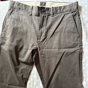 J.CREW 250 Skinny Twill Onyx Casual Pants Men's 32x32 Stretch Flat Front NWOT
